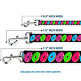 Load image into Gallery viewer, Dog Leash - Glaze Donut Expressions Black