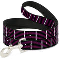 Load image into Gallery viewer, Dog Leash - Guitar Neck Black/White/Pink