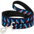 Load image into Gallery viewer, Dog Leash - Geometric Peaks Blues/Purple/Red