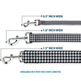 Load image into Gallery viewer, Dog Leash - Houndstooth Black/White