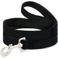 Load image into Gallery viewer, Dog Leash - Herringbone Jagged Black/Gray