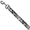 Load image into Gallery viewer, Dog Leash - Hibiscus Black/White