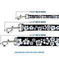 Load image into Gallery viewer, Dog Leash - Hibiscus Black/White