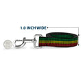 Load image into Gallery viewer, Dog Leash - Houndstooth Black/Rasta