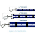 Load image into Gallery viewer, Southlake Paws dog leash featuring Honduras flag design, available in 0.5", 1.0", and 1.5" widths, in 4-foot or 6-foot length