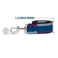 Load image into Gallery viewer, Dog Leash - Hash Mark Stripe Turquoise/Fuchsia/White