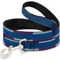 Load image into Gallery viewer, Dog Leash - Hash Mark Stripe Turquoise/Fuchsia/White