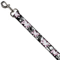 Load image into Gallery viewer, Dog Leash - Heart & Cross Bones w/Skulls & Splatter Black/White