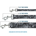 Load image into Gallery viewer, Dog Leash - Hibiscus Collage Gray Shades