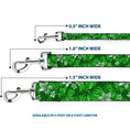 Load image into Gallery viewer, Dog Leash - Hibiscus Collage Green Shades