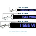 Load image into Gallery viewer, Dog Leash - I SEE WHAT YOU DID THERE Weathered Black/Purple
