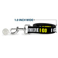 Load image into Gallery viewer, Dog Leash - I GOT HATERS EVERYWHERE Black/White/Yellow
