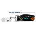 Load image into Gallery viewer, Dog Leash - Insects CLOSE-UP Black
