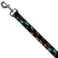 Load image into Gallery viewer, Dog Leash - Insects Scattered CLOSE-UP Black