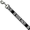 Load image into Gallery viewer, Dog Leash - IN YOUR FACE Black/White