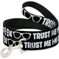Load image into Gallery viewer, Dog Leash - I'M A GEEK/Glasses Black/White