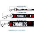 Load image into Gallery viewer, Dog Leash - I "Heart" ZOMBIES Bold Splatter Black/White/Red