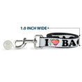 Load image into Gallery viewer, Dog Leash - I "Heart" BACON White/Black/Bacon