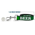 Load image into Gallery viewer, Buckle-Down Dog Leash - I "Clover" BEER/Clover Outlines Greens/White