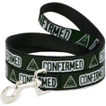 Load image into Gallery viewer, Buckle-Down Dog Leash - Illuminati CONFIRMED Greens/White