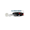 Load image into Gallery viewer, Dog Leash - I "HEART" MY "WIENER" Dog Silhouette Black/White/Red