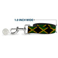 Load image into Gallery viewer, Dog Leash - Jamaica Flags Vintage Black