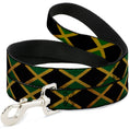 Load image into Gallery viewer, Dog Leash - Jamaica Flags Vintage Black