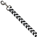 Load image into Gallery viewer, Dog Leash - Jagged Chevron White/Black