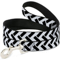 Load image into Gallery viewer, Dog Leash - Jagged Chevron White/Black