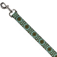 Load image into Gallery viewer, Dog Leash - Kaleidoscope Balls Turquoise/Brown