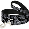 Load image into Gallery viewer, Dog Leash - Love Kills Black/White