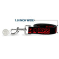 Load image into Gallery viewer, Dog Leash - LIKE A BOSS Black/Red