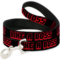 Load image into Gallery viewer, Dog Leash - LIKE A BOSS Black/Red