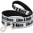 Load image into Gallery viewer, Dog Leash - LIKE A BOSS White/Black