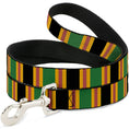 Load image into Gallery viewer, Dog Leash - Lines Black/Gold/Pink/Green