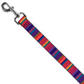 Load image into Gallery viewer, Dog Leash - Lines Reds/Purples