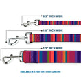 Load image into Gallery viewer, Dog Leash - Lines Reds/Purples