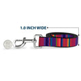 Load image into Gallery viewer, Dog Leash - Lines Reds/Purples