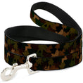 Load image into Gallery viewer, Dog Leash - Leaf Camo Browns/Greens/Black
