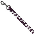 Load image into Gallery viewer, Dog Leash - Lightning Bolts Sketch Plum/White