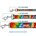 Load image into Gallery viewer, Dog Leash - LOVE IS LOVE BD Tie Dye/White