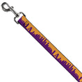 Load image into Gallery viewer, Dog Leash - Los Angeles Solid Skyline/LA Gold/Purple