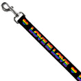 Load image into Gallery viewer, Dog Leash - LOVE IS LOVE/Heart Black/Rainbow