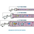 Load image into Gallery viewer, Dog Leash - Music Notes Pink