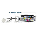 Load image into Gallery viewer, Dog Leash - Music Notes Stars White/Black/Multi Color