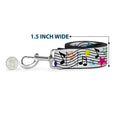 Load image into Gallery viewer, Dog Leash - Music Notes Stars White/Black/Multi Color