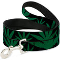 Load image into Gallery viewer, Buckle-Down Dog Leash - Marijuana Leaf Close-Up