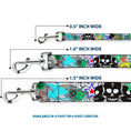 Load image into Gallery viewer, Dog Leash - Music Skulls Multi Color