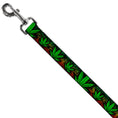 Load image into Gallery viewer, Buckle-Down Dog Leash - Marijuana Haze Rasta/Black