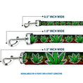 Load image into Gallery viewer, Buckle-Down Dog Leash - Marijuana Haze Rasta/White